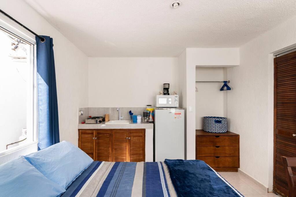 Micro Studio Perfect For Backpackers, Couples, 3 Min Drive To Playa El Nino Cancún Eksteriør bilde